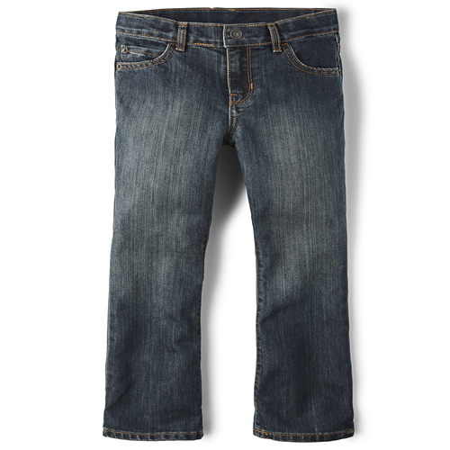 Jean básico corte bota para niños, Dust Wash