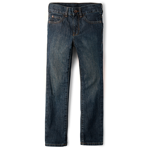 Jean básico recto para niños - Dry Indigo Wash