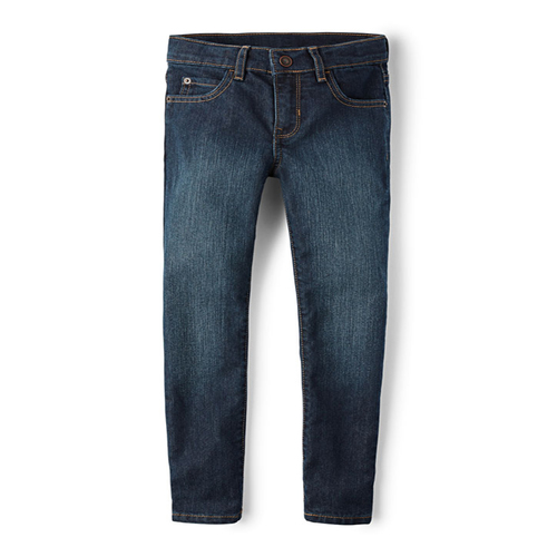 Jean básico superajustado para niños, Dark Wear Wash