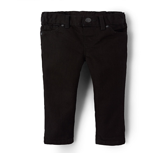 Baby And Toddler Girls Basic Skinny Jeans - Black Wash