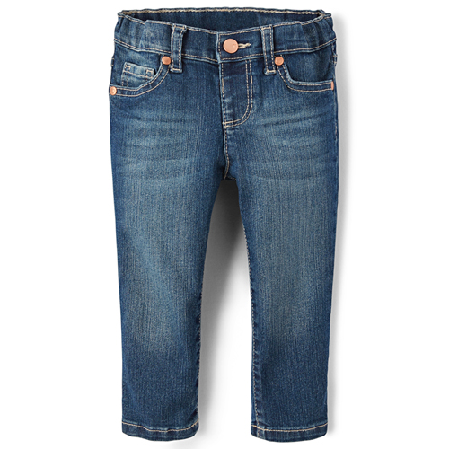 Baby And Toddler Girls Basic Skinny Jeans - Blue Wash