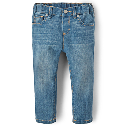 Baby And Toddler Girls Basic Skinny Jeans - True Indigo Wash