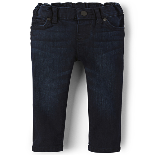 Baby And Toddler Girls Basic Skinny Jeans - Dark Indigo Wash