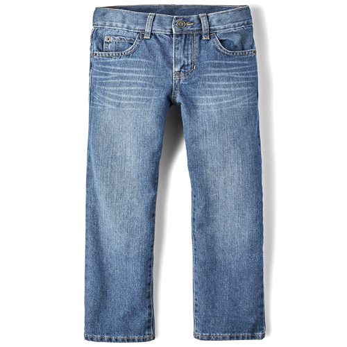 Jean básico recto para niños, Carbon Wash