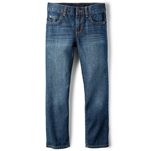 Jean básico recto para niños - dark jupiter wash