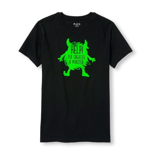 Mens Daddy And Me Short Sleeve 'Help I've Created A Monster' Matching Graphic Tee