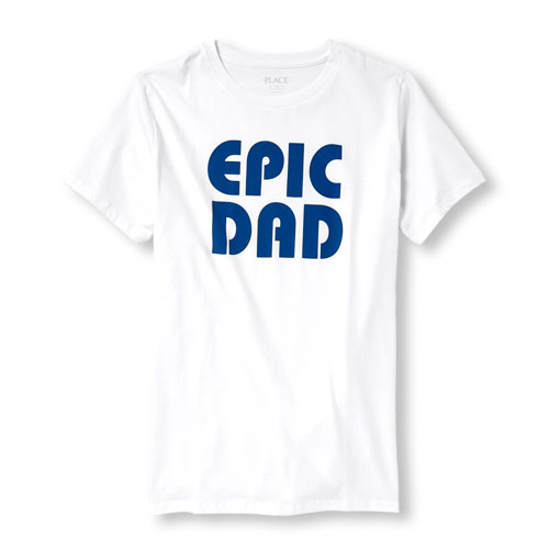 Mens Daddy And Me Short Sleeve 'Epic Dad' Matching Graphic Tee