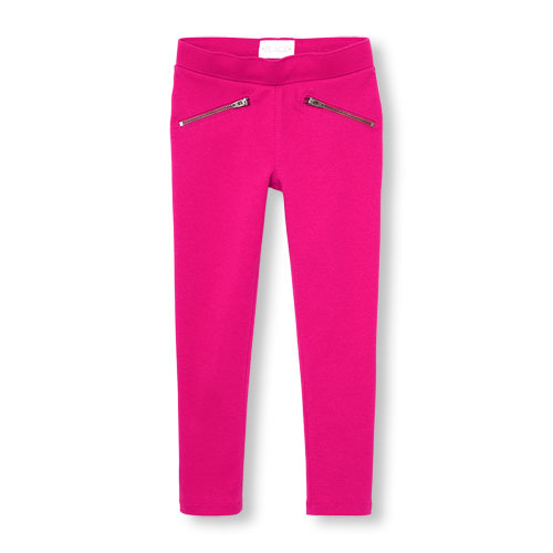 Girls Glitter Ponte Knit Jeggings