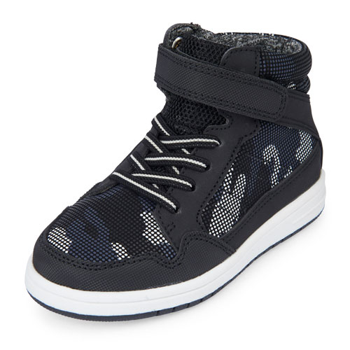 Toddler Boys Camo Hi-Top Jet Sneaker