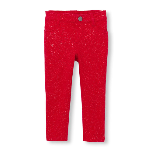 Toddler Girls Sparkle Knit Jeggings
