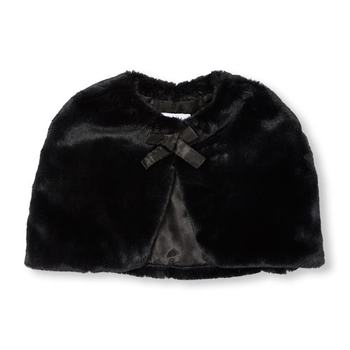 Girls Faux Fur Cape
