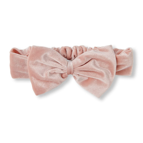Baby Girls Oversized Velour Bow Headwrap