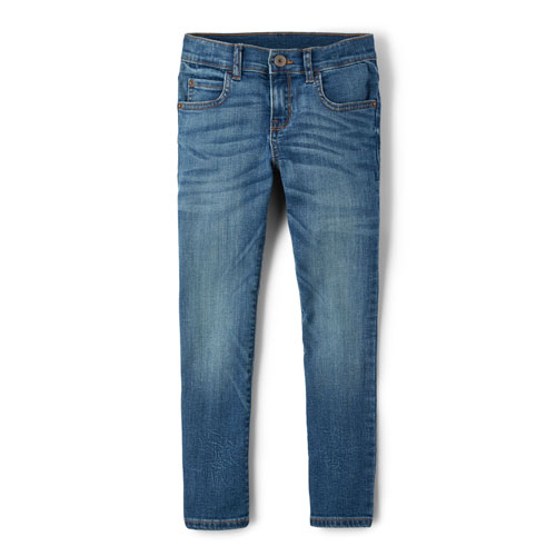 Boys Super Stretch Skinny Jeans - Vintage Blues Wash