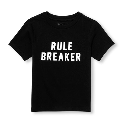 Toddler Boys Daddy And Me Short Sleeve 'Rule Breaker' Matching Graphic Tee