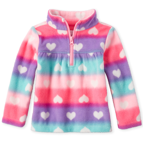toddler girl fleece pullover